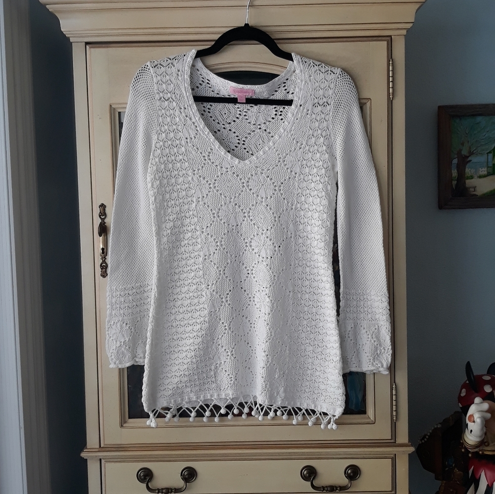 Lily Pulitzer Long sleeved top size Medium